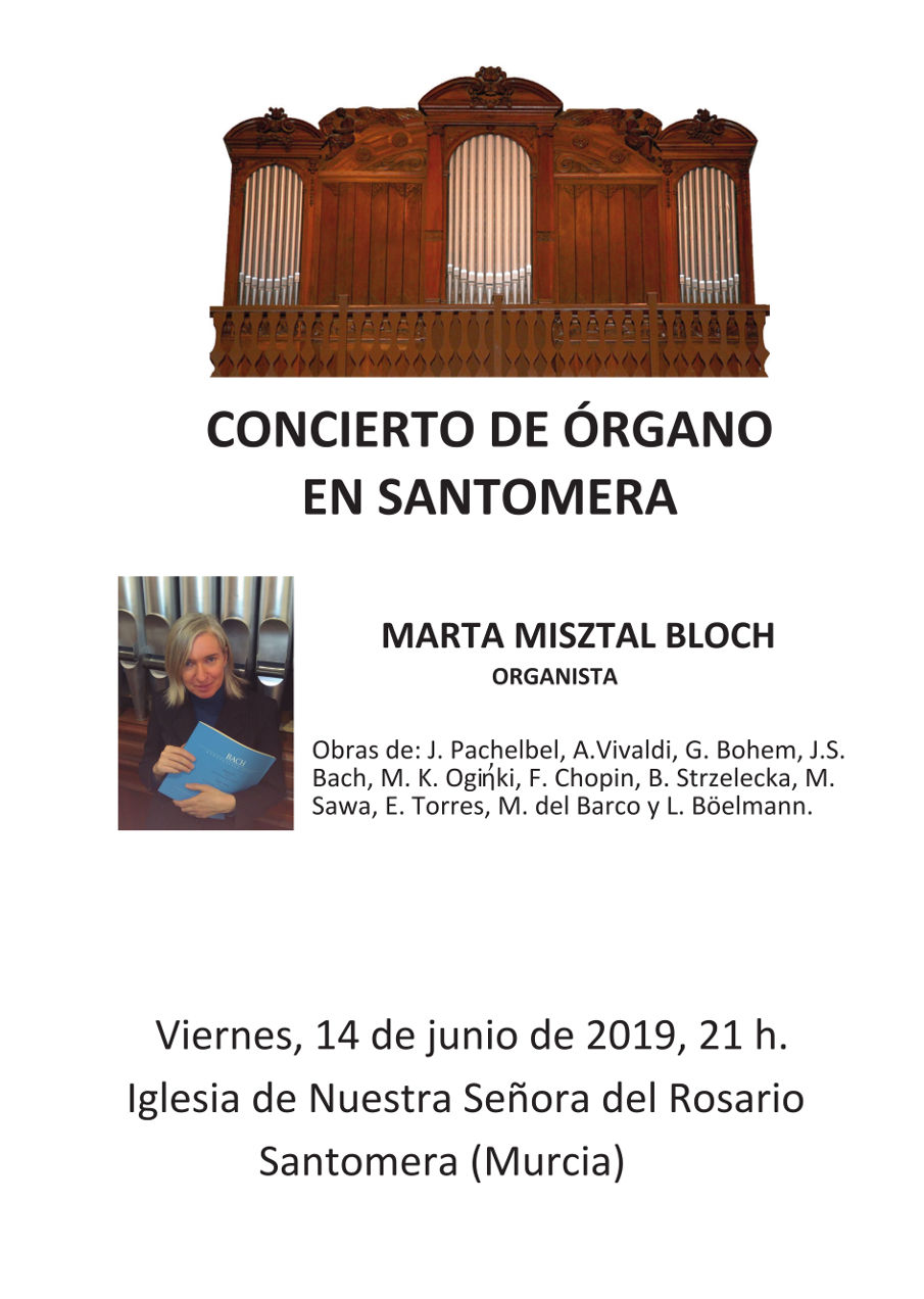 20190614.- Cartel concierto organo Marta Misztal