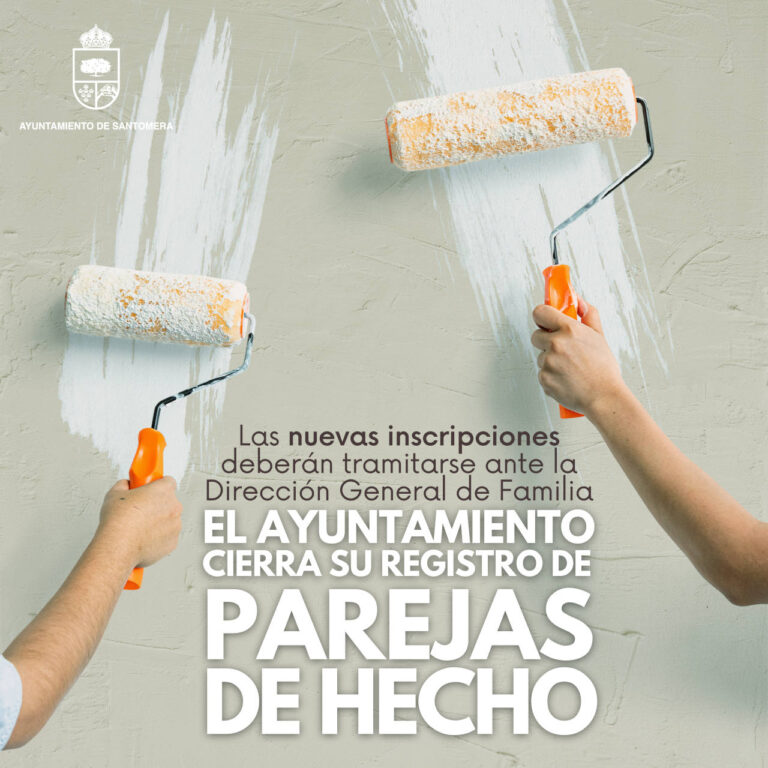 Cierra el registro municipal de parejas de hecho Santomera