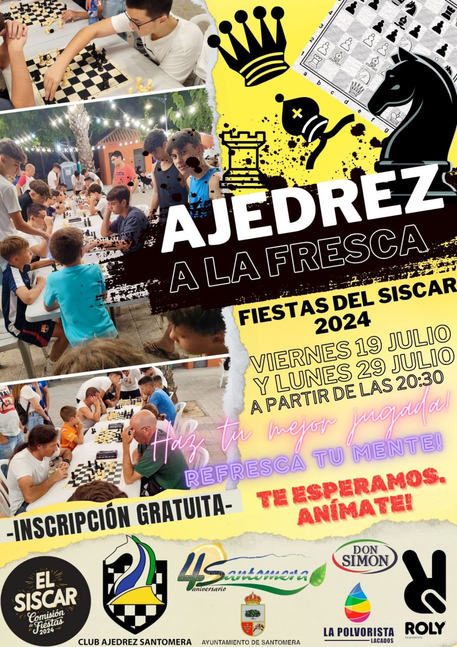 Fiestas de El Siscar: Ajedrez a la fresca