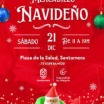 Mercadillo de artesanía y Papá Noel