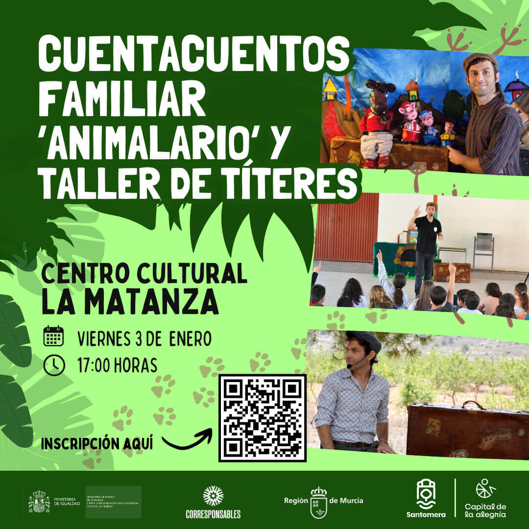 Vivencuentos y taller de títeres