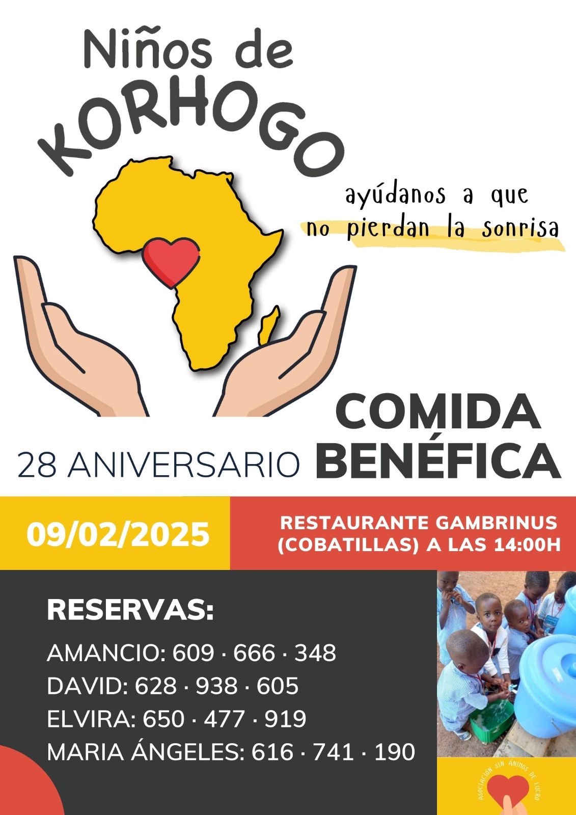 Comida benéfica Niños de Korhogo