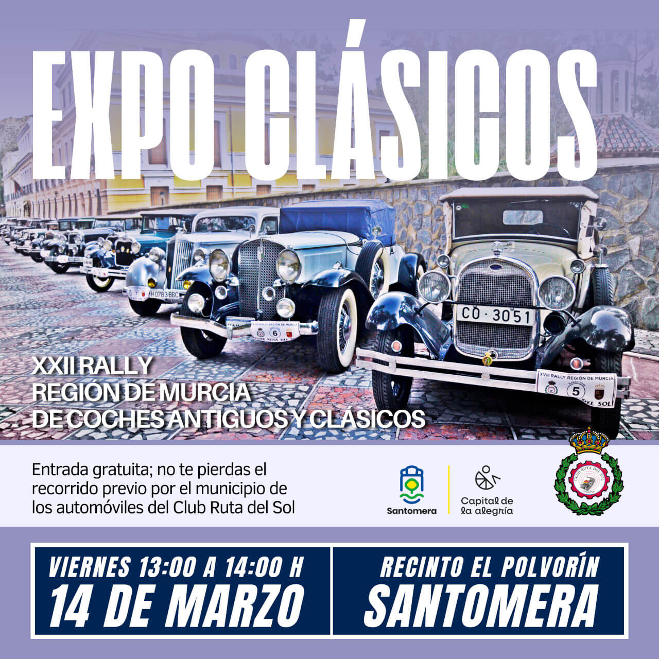 Exposición de coches antiguos y clásicos