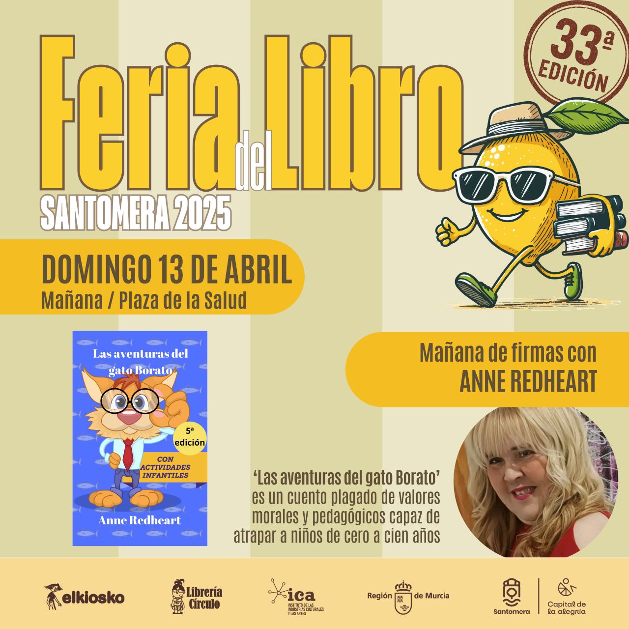 Feria del Libro: Mañana de firmas con Anne Redheart