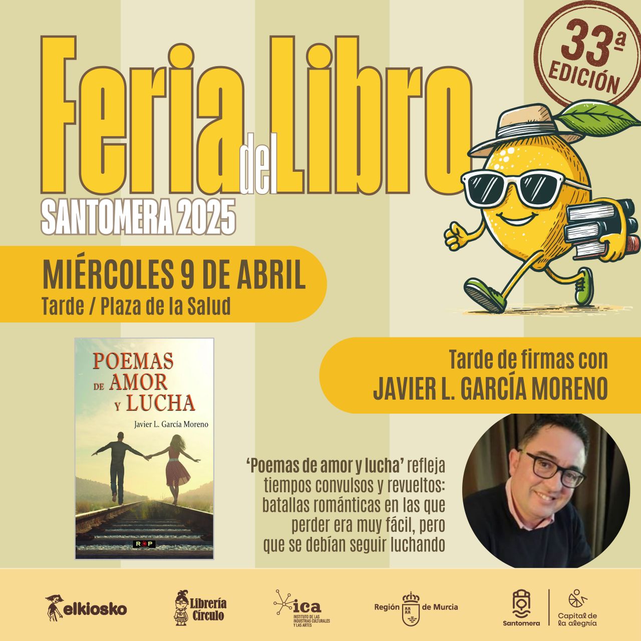 Feria del Libro: Tarde de firmas con Javier García Moreno