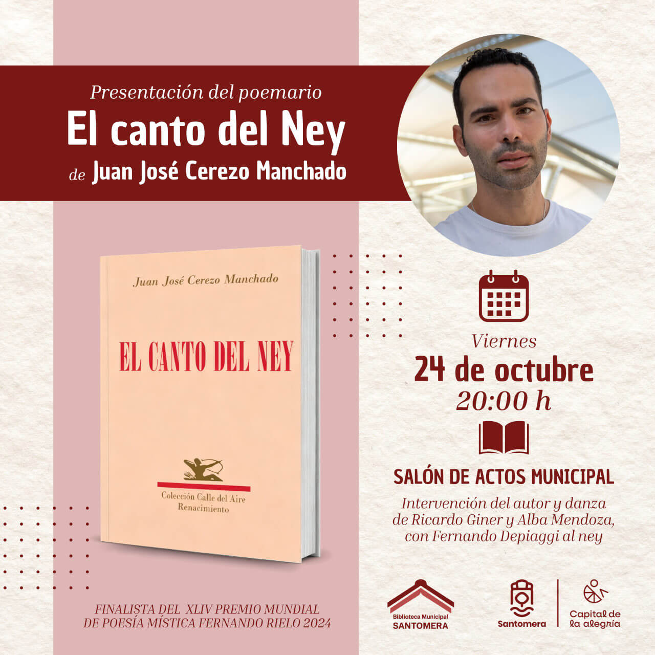 Presentación literaria: 'El canto del Ney', de Juan José Cerezo